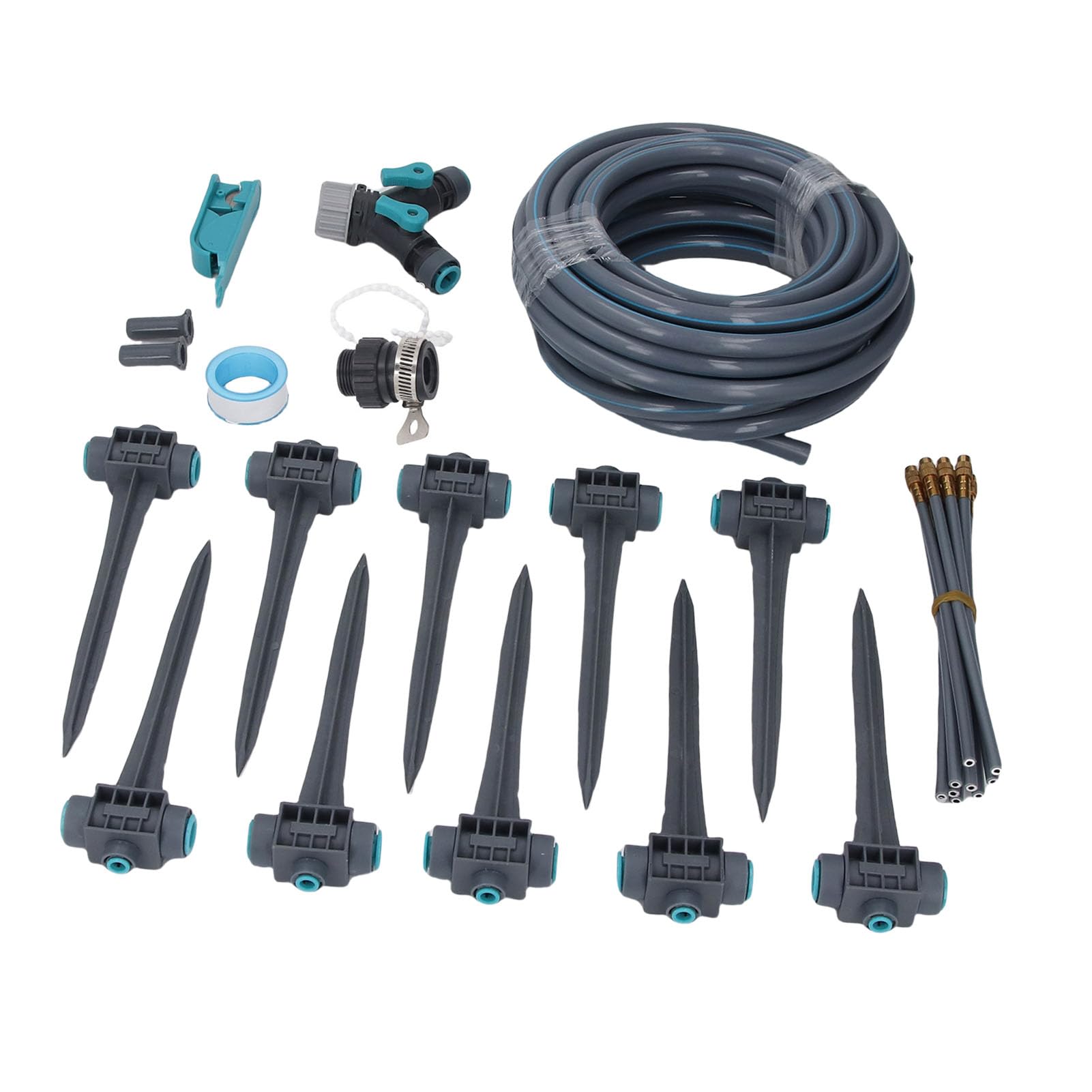 Asixxsix Système d'irrigation Goutte à Goutte à 3 Modes d'arrosage, Système 'arrosage Automatique de Jardin avec 10 Buses, Kit de Brumisation et 'irrigation à à Grande Couverture pour Plantes en