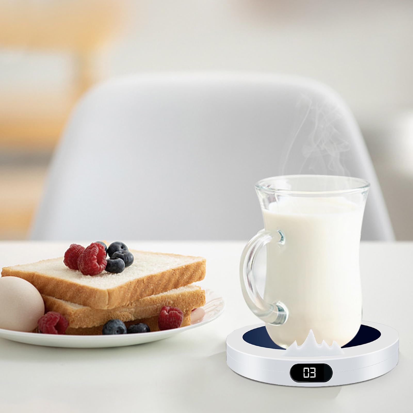 Scaldabagni - Riscaldatore per tè con 3 impostazioni di temperatura, collegamento diretto con spegnimento automatico per tazza, casa, ufficio, viaggi e pausa pranzo