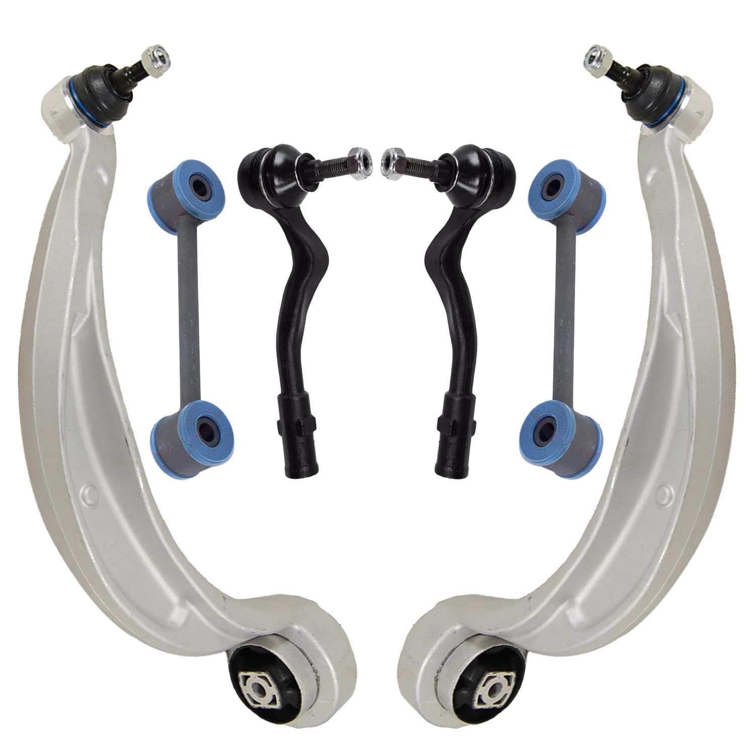 Detroit Axle - Front 6pc End Control Arms Suspension Kit for Audi A4