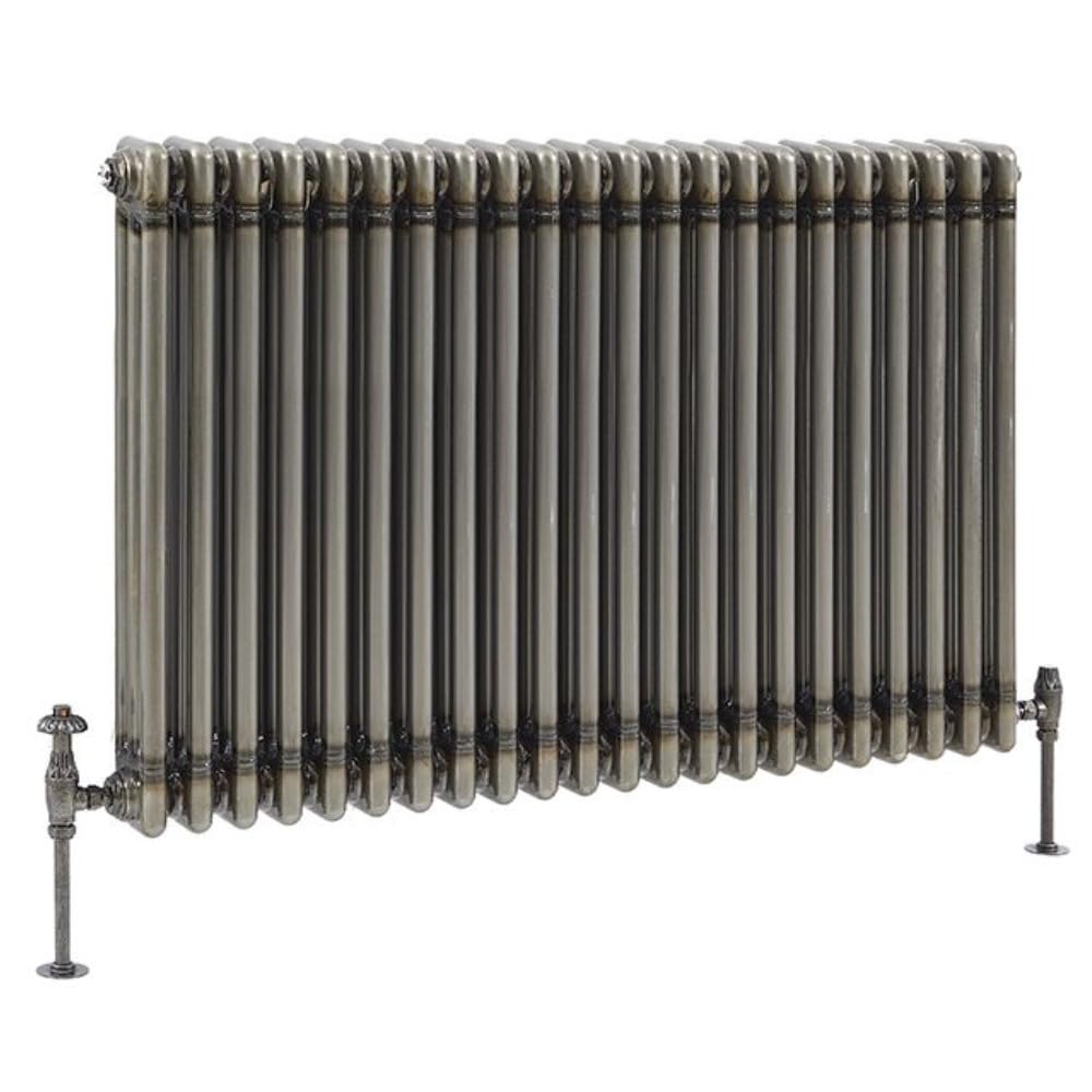 Milano Raw Metal Windsor Cast Iron Style Horizontal Triple Column Radiator - 750Mm X 1010Mm