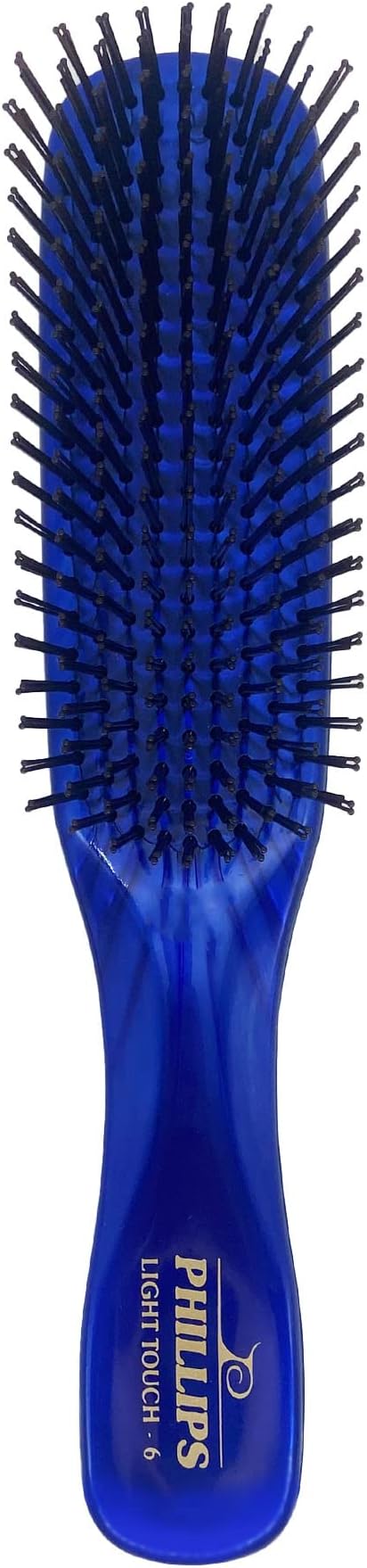 Sapphire Blue Light Touch 6 Hair Brush - Part of the Gem Collection (Sapphire)