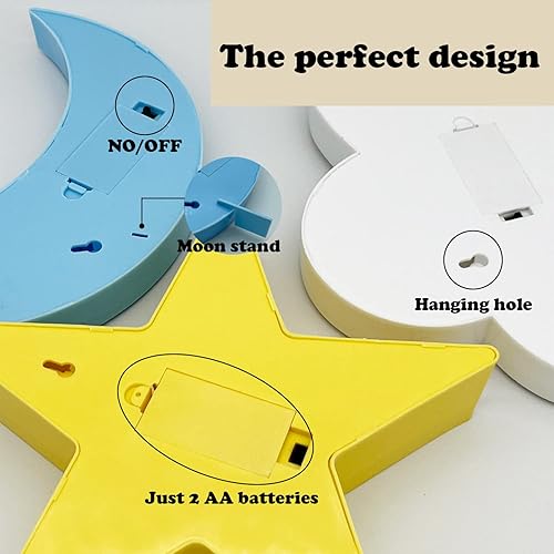 Miniatura 4 de Clouds Night Light,Cute Baby Room Decoration Night Light, Party Party Shiny Decorative Ornament.