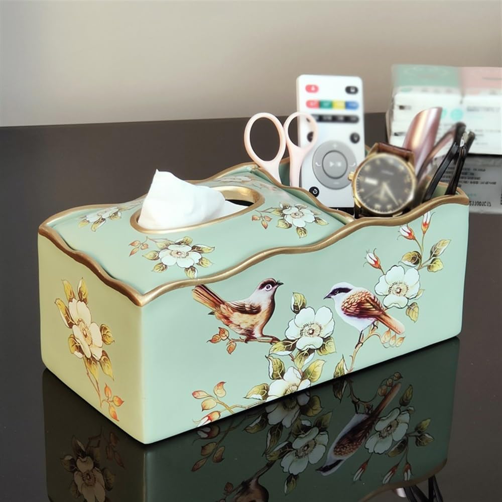 Porte-mouchoirs Boîte à mouchoirs rectangulaire multifonctionnelle, étui for Serviettes, Table Basse, Bureau, télécommande, Rangement, boîte Décor de boîte faciale