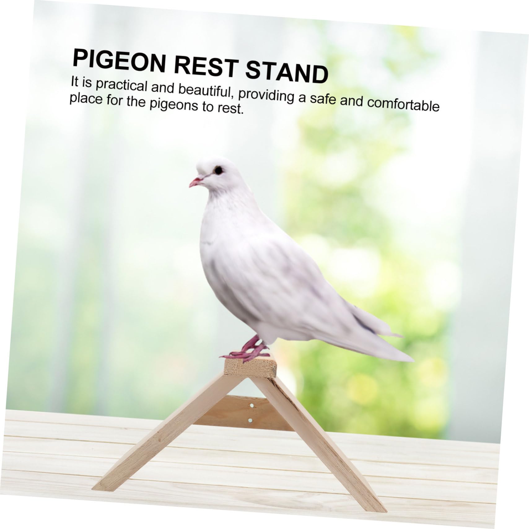 balacoo Lot de 2 perchoirs en bois pour pigeons, perchoirs en bois durable pour colombe hirondelle