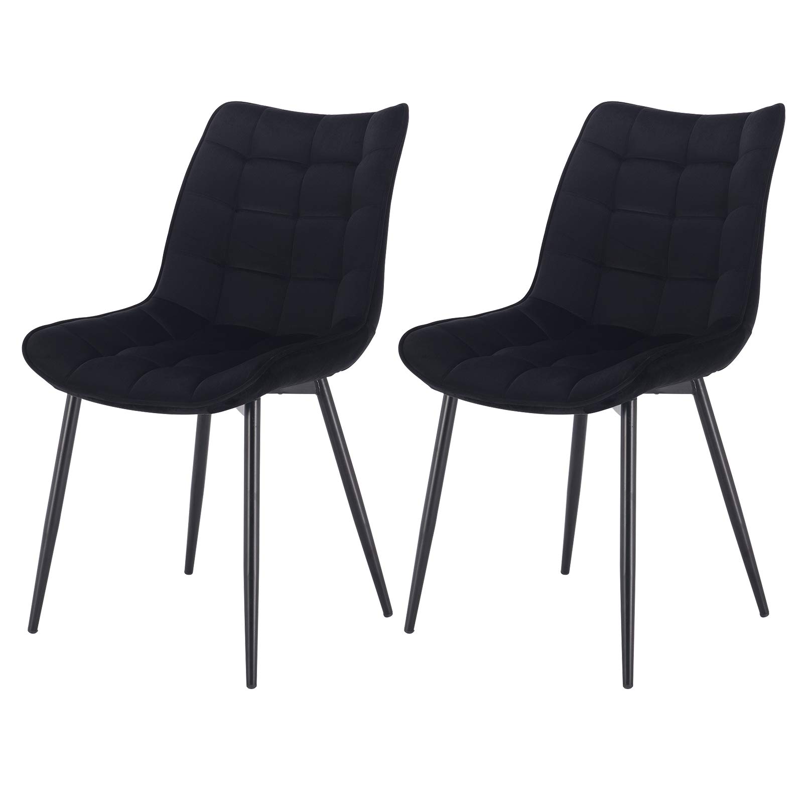 Buy eSituro Modern Dining Chairs Set of 2 Comfy Velvet Chairs with Back
