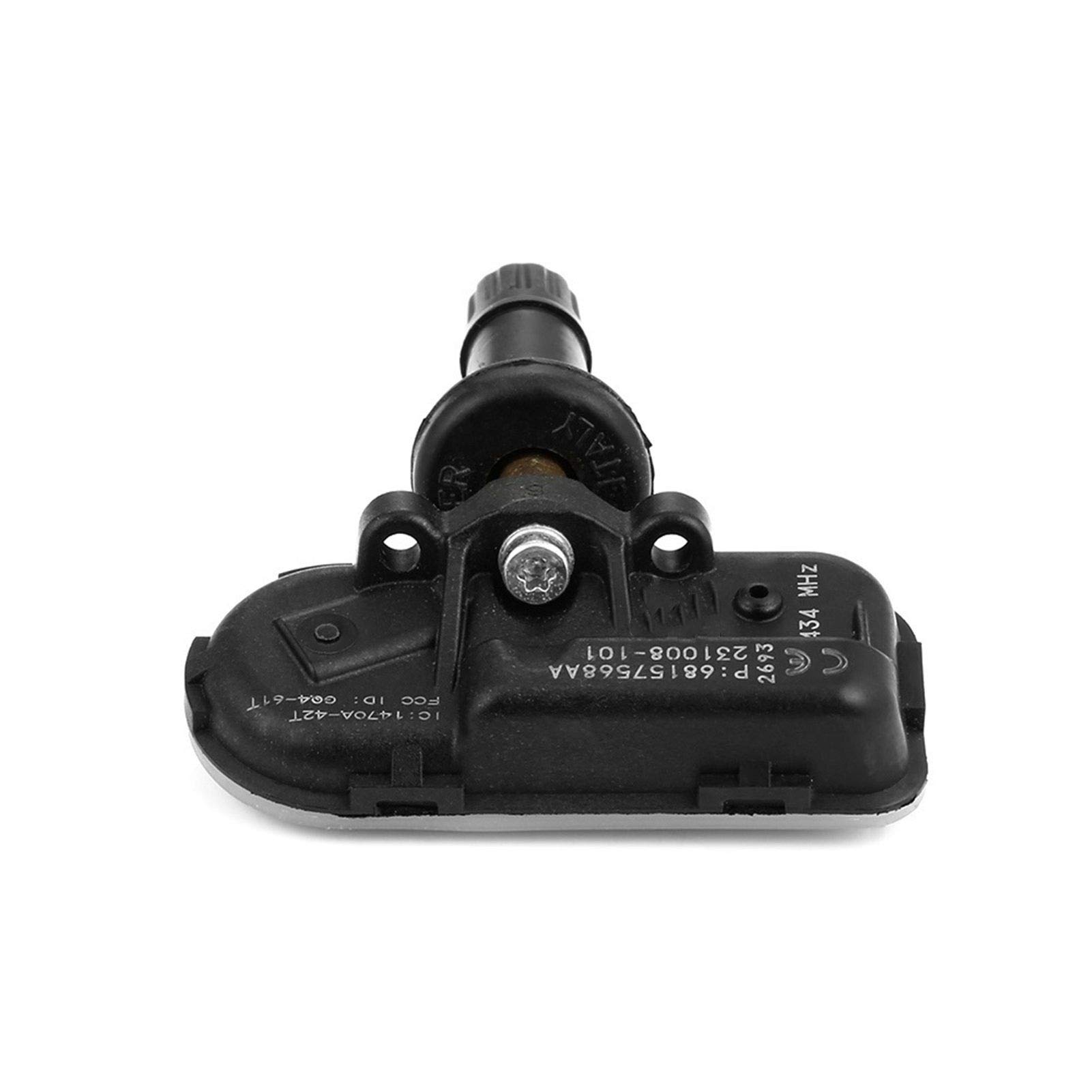 Sensor de presión de neumáticos para automóvil, 4 Unidades, Sensor de monitoreo de presión de neumáticos TPMS 2014-2018 para Jeep, Cherokee, Dodge Ram 1500 2500 68239720AA 68239720AB