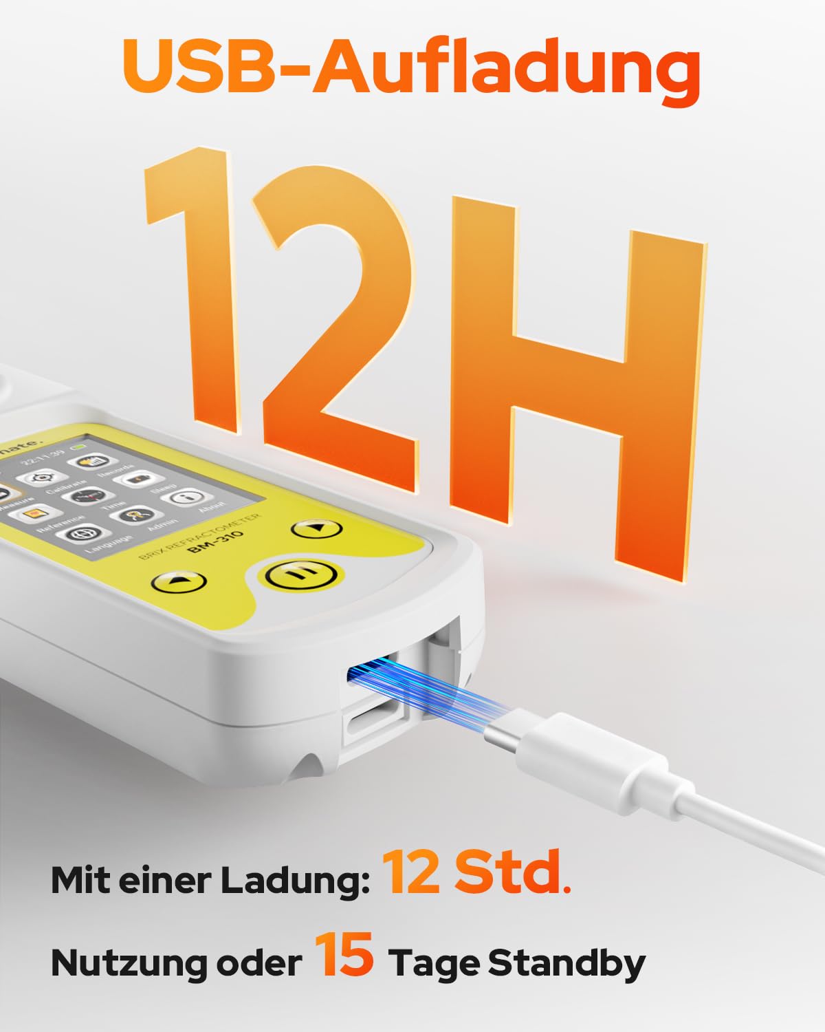 Digitales Refraktometer mit ATC für Weinherstellung, Heimbrauen, 0~95% Brix Refraktometer Zuckergehalt für Kaffee Obst Honig Ahornsirup