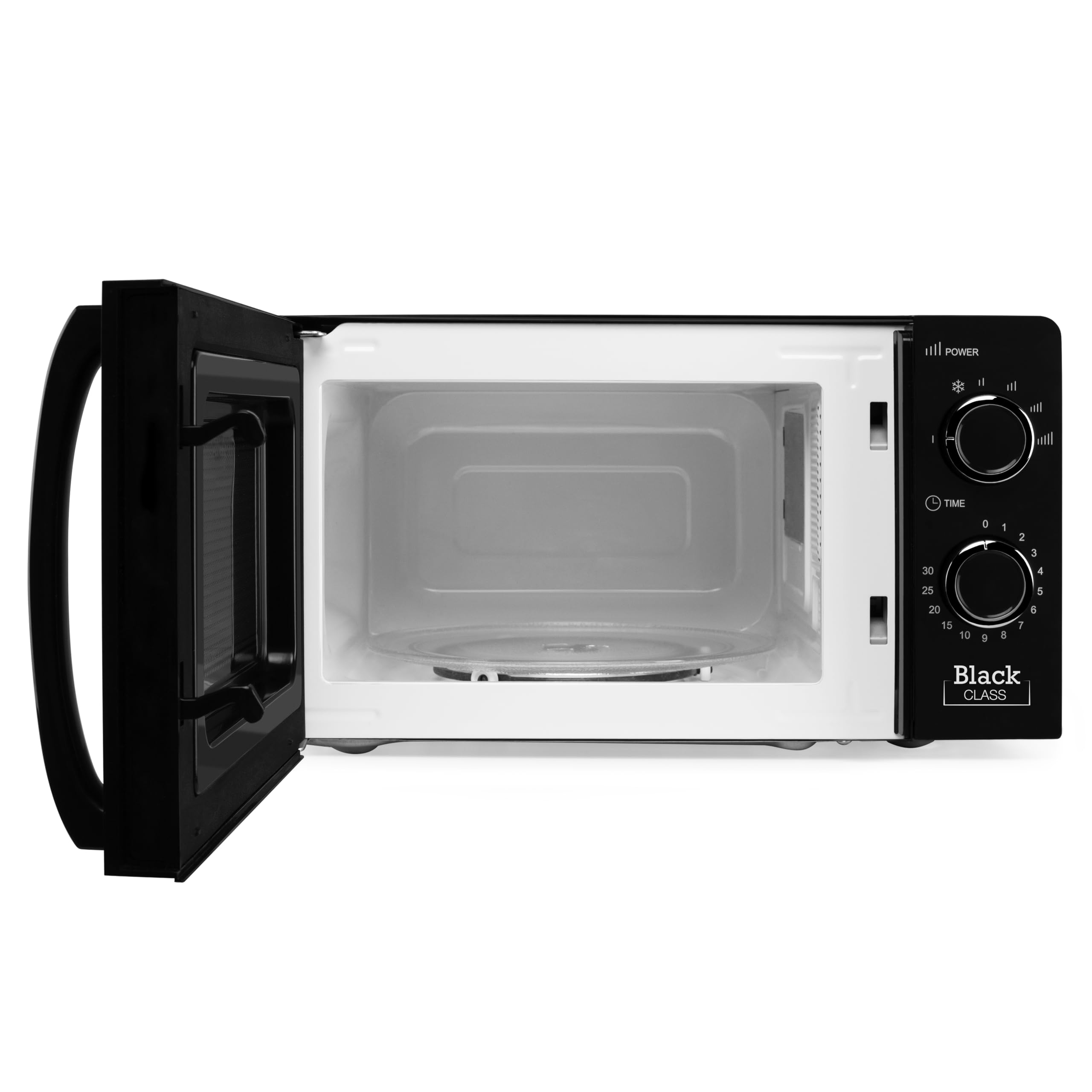 Orbegozo Mi 2117 – kuchenka mikrofalowa o pojemności 20 litrów, 6 poziomów pracy, timer do 30 minut, moc 700 W, czarna