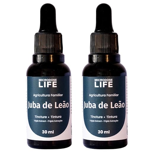 Kit 2 Extratos Juba De Leão 30ml | Foco E Concentração | Microdose Life