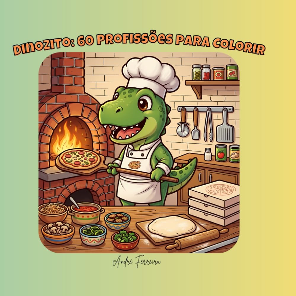 DinoZito: 60 Profissões para Colorir: Livro de Atividades Educativo para Crianças - Ilustrações para Colorir em Alta Definição (DinoZito: Professions Coloring Series (Multi-Language EN, ES, PT))