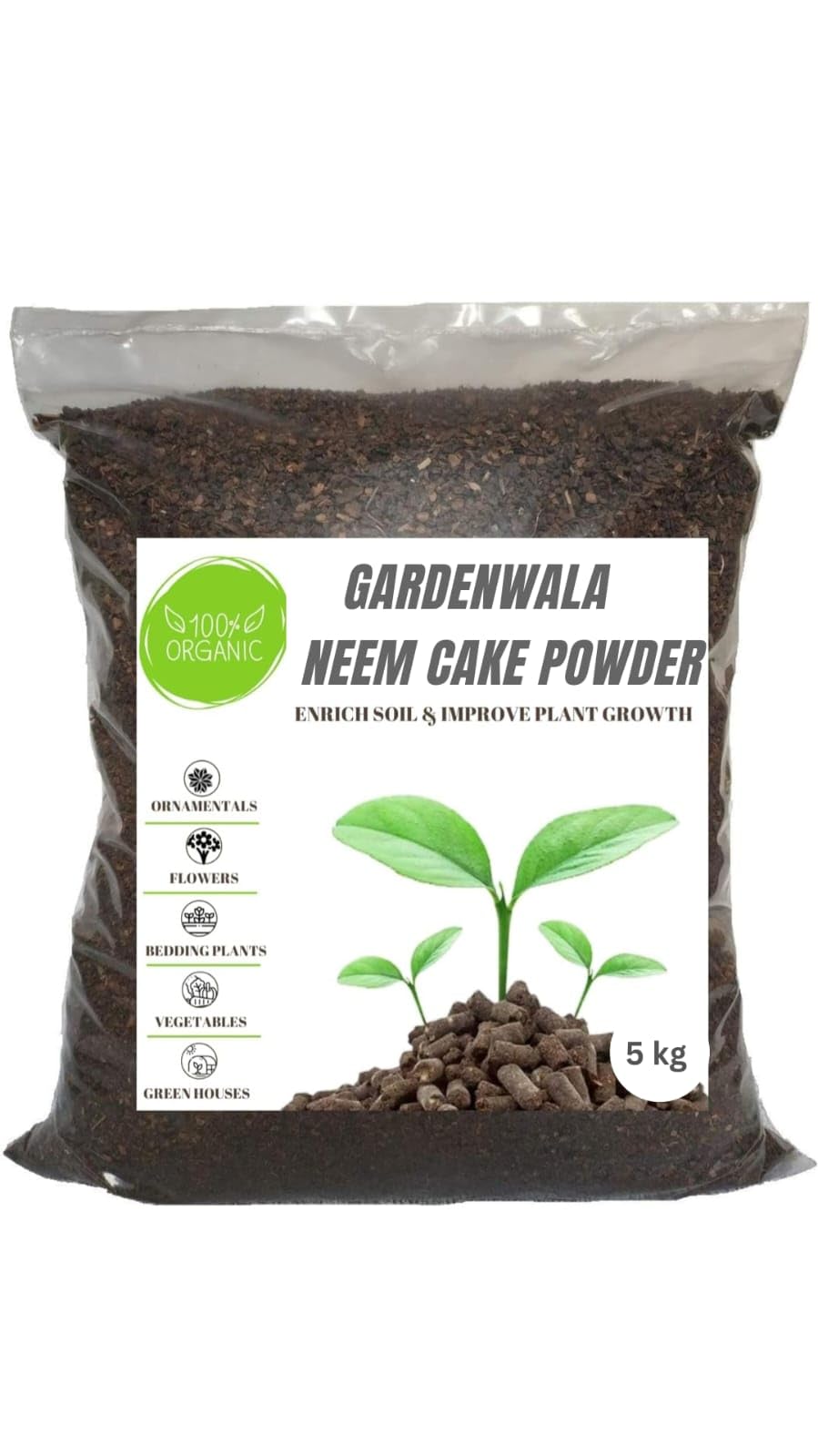 Gardenwala Neem Cake Powder Organic Fertilizer 5KG - Pest Repellent for Plants for Home and Garden No-Harmful Chemicals, Pest Repellent, Rich in Nutrients Soil Conditioner for plants 5 kg (B0CMTL964C) Amazon Price History, Amazon Price Tracker