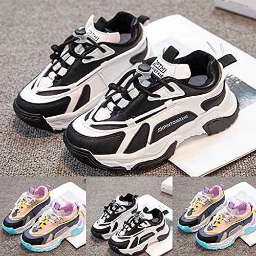 Boys Shoes Running Athletic Gym Shoes Toddler Girls Kids Lace Up Sport Shoes Lightweight Breathable Sneakers3