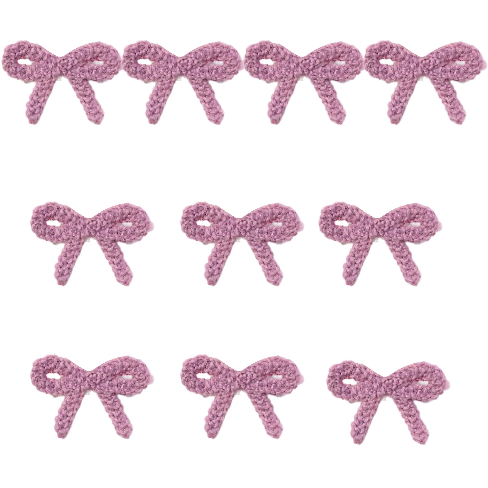 Xjdzineq 10Pcs Bowknot Sew on Patches Embroidered Bowknot Sew on Yarn Patches Applique for Kids Clothing Jackets Jeans Bags Lace Applique