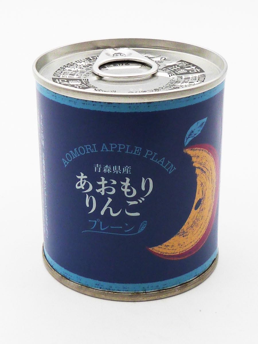 Amazon | あおなび あおもりりんご缶詰 プレーン 215g缶 | あおなび