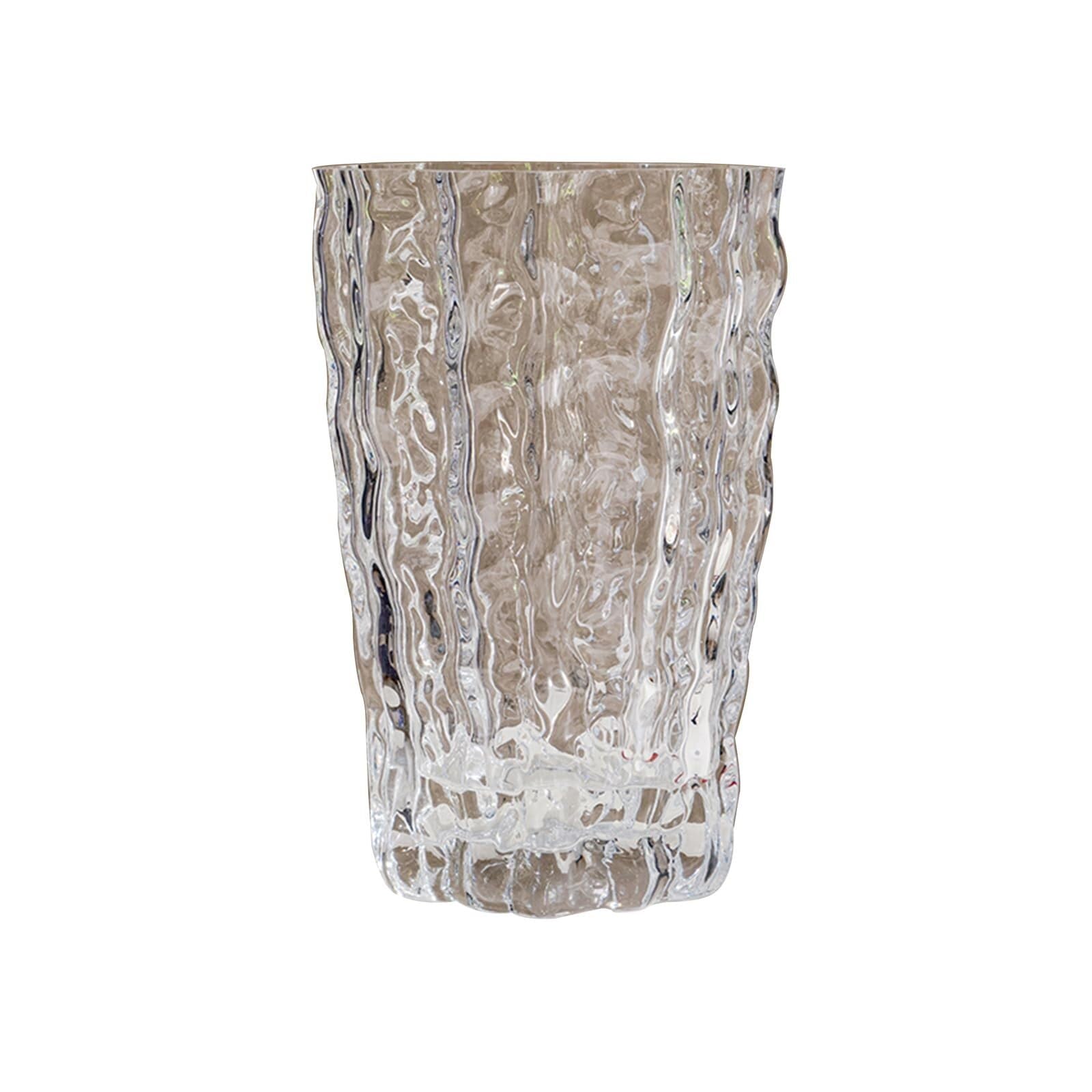 Unique Creative Transparent Glass Decorative for Tulips Lilies and Violets Aesthetic Room Decor(B,15 * 23CM)