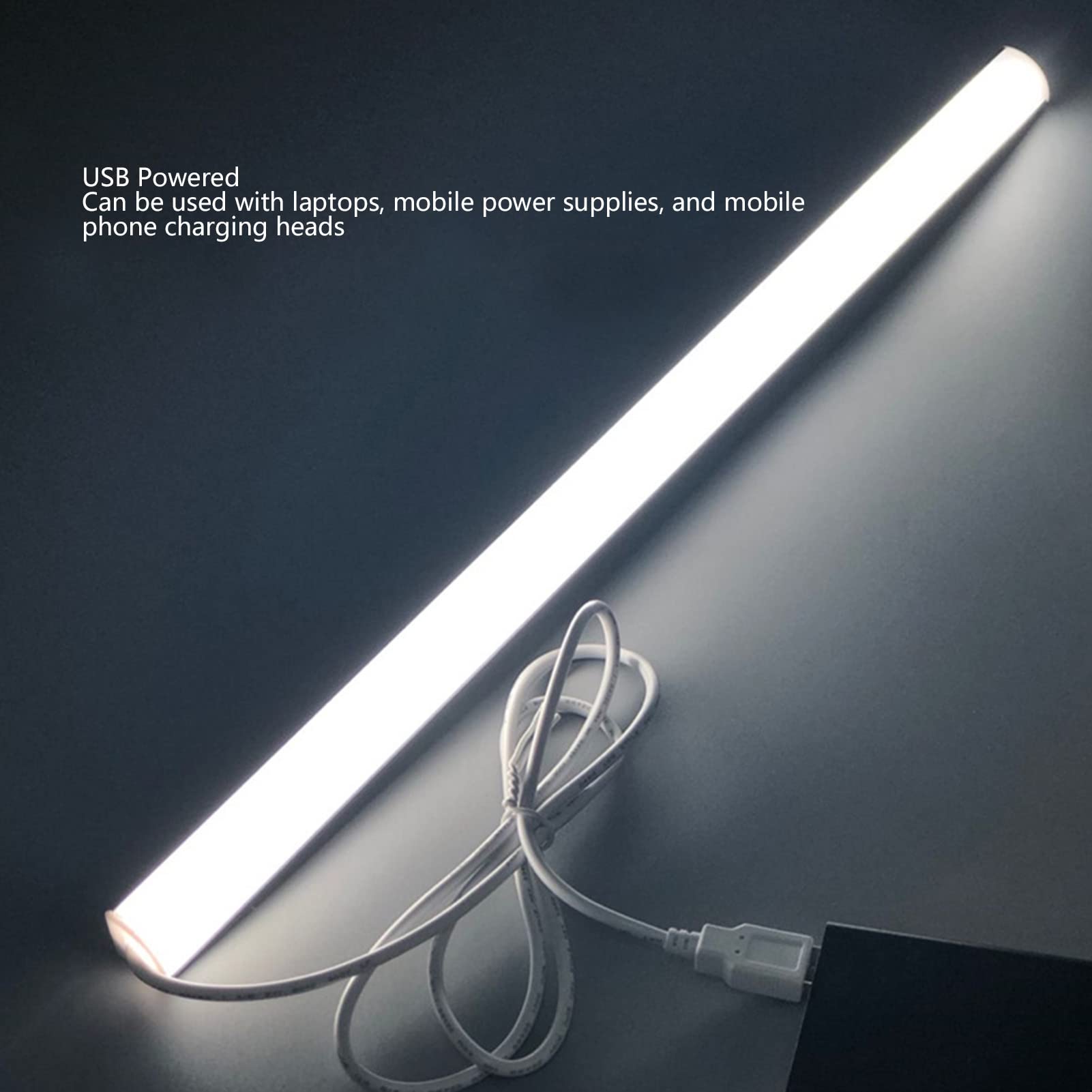Oświetlenie podszafkowe, wtyczka USB Funkcja pamięci oświetlenia LED do szafy, możliwość przyciemniania Ochrona oczu 3-kolorowa lampa LED na ladę, supercienka ściemnialna lampa warsztatowa, oświetleni