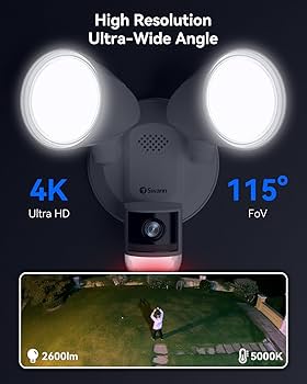 防犯カメラSwann 4K Floodlight Security Camera Swann 4K Floodlight Security Camera | Harvey Norman