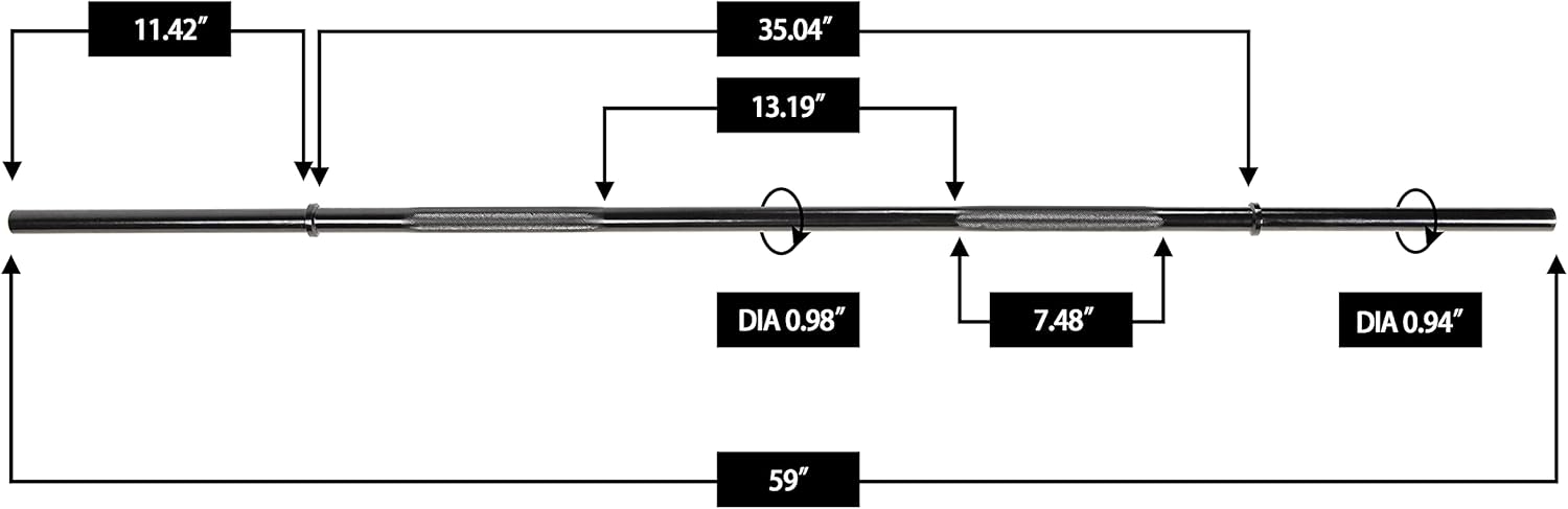 Sporzon! Olympic Barbell Standard Weightlifting Barbell : Everything Else