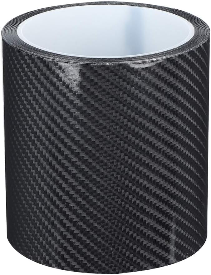 Ymiko Carbon Fiber Strips Anti Scratch Carbon Fiber Car Door Edge Guard Sticker Detailing Wrap Protective Film Detailing Wrap Tape (10cm*3m)