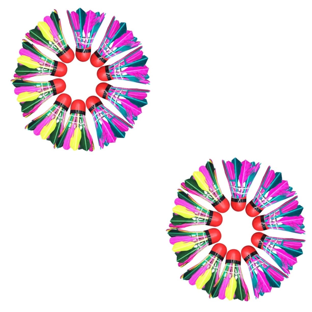 Yardwe Leggero Kidle Badminton Tappi Sughero Colorato