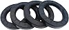 2 Pcs Oil Seal 42mm x 56mm x 7mm, TC Double Lip with Spring, Black