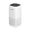 Amazon Basics - Luftreiniger, CADR 400m³/h, deckt 48 m² Raum ab, mit True HEPA Filter, EU-Stecker, Weiß