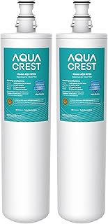 AQUA CREST 3US-PF01 Under Sink Water Filter, NSF/ANSI 42 Certified Replacement for Advanced 3US-PF01, 3US-MAX-F01H, Delta RP78702, Manitowoc K-00337, K-00338 Water Filter, 2 Pack, Model No.AQU-WF00