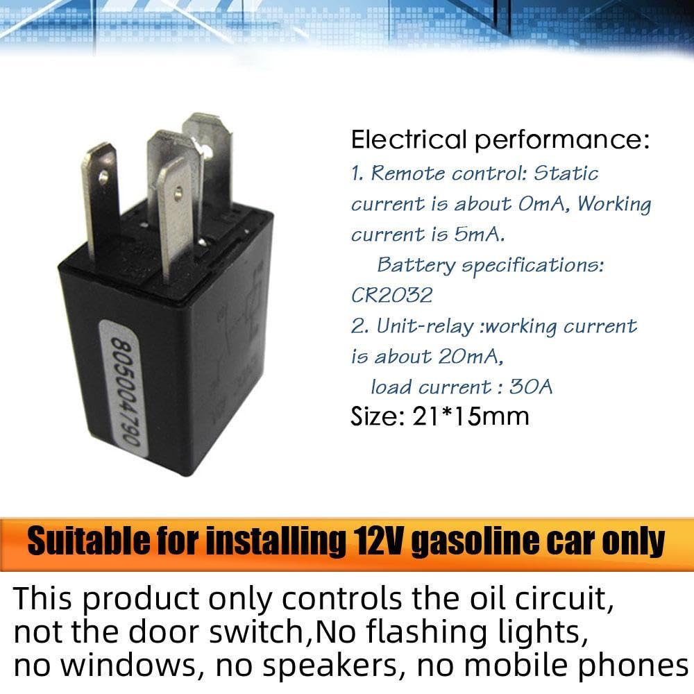 DC12 V, blocco antifurto, interruttore universale per pompa 'olio | kit sensore per auto, antifurto di relè per motori auto DC12 V, protezione per la guida