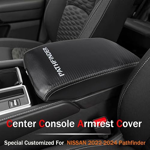 Miniatura 8 de LEXLEY Funda protectora de piel resistente al agua y antiarañazos para Nissan 2022, 2023, 2024, Pathfinder, costuras rojas