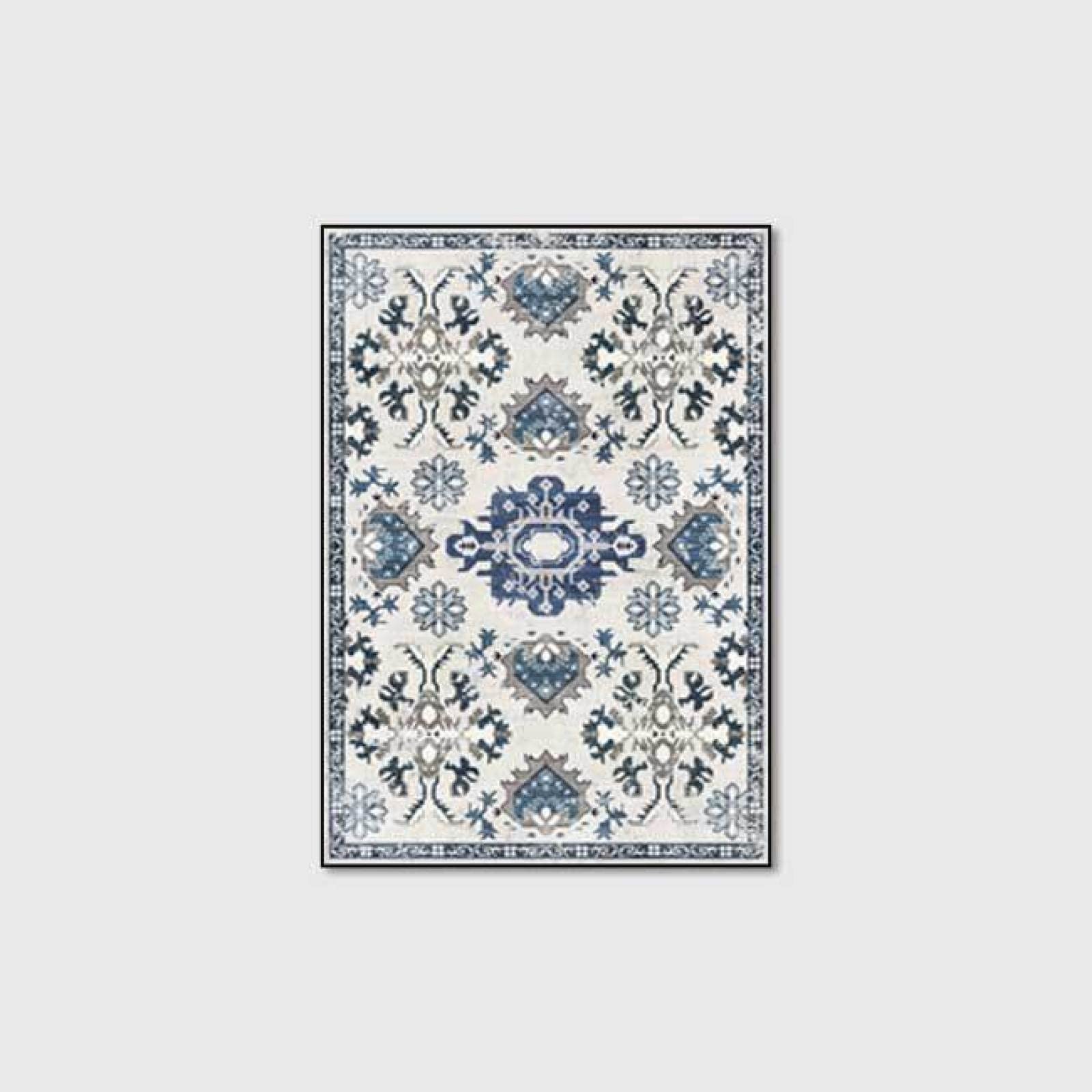 Designerski dywan do salonu duże dywaniki wielokolorowe gałęzie kwiatowe i liście, salon / sypialnia/gabinet/stolik kawowy-200 x 200 cm