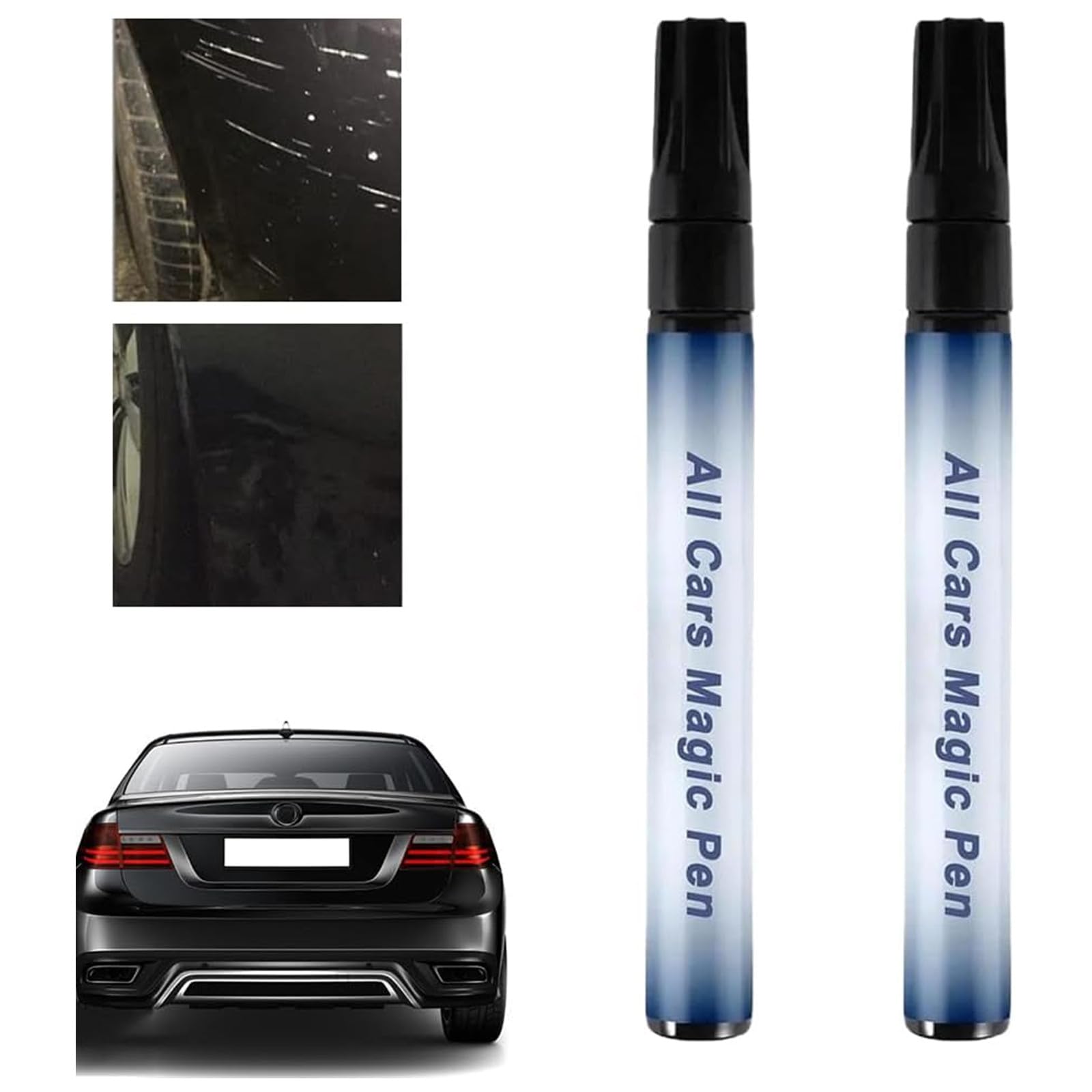 All Cars Magic Pen,Pluma De Retoque del Coche,Bolígrafo de Reparación Arañazos Coches,Juego de Bolígrafos para Reparar Arañazos en el Coche,Repara Rápidamente Arañazos y Daños en la Pintura (2pc) — view 6