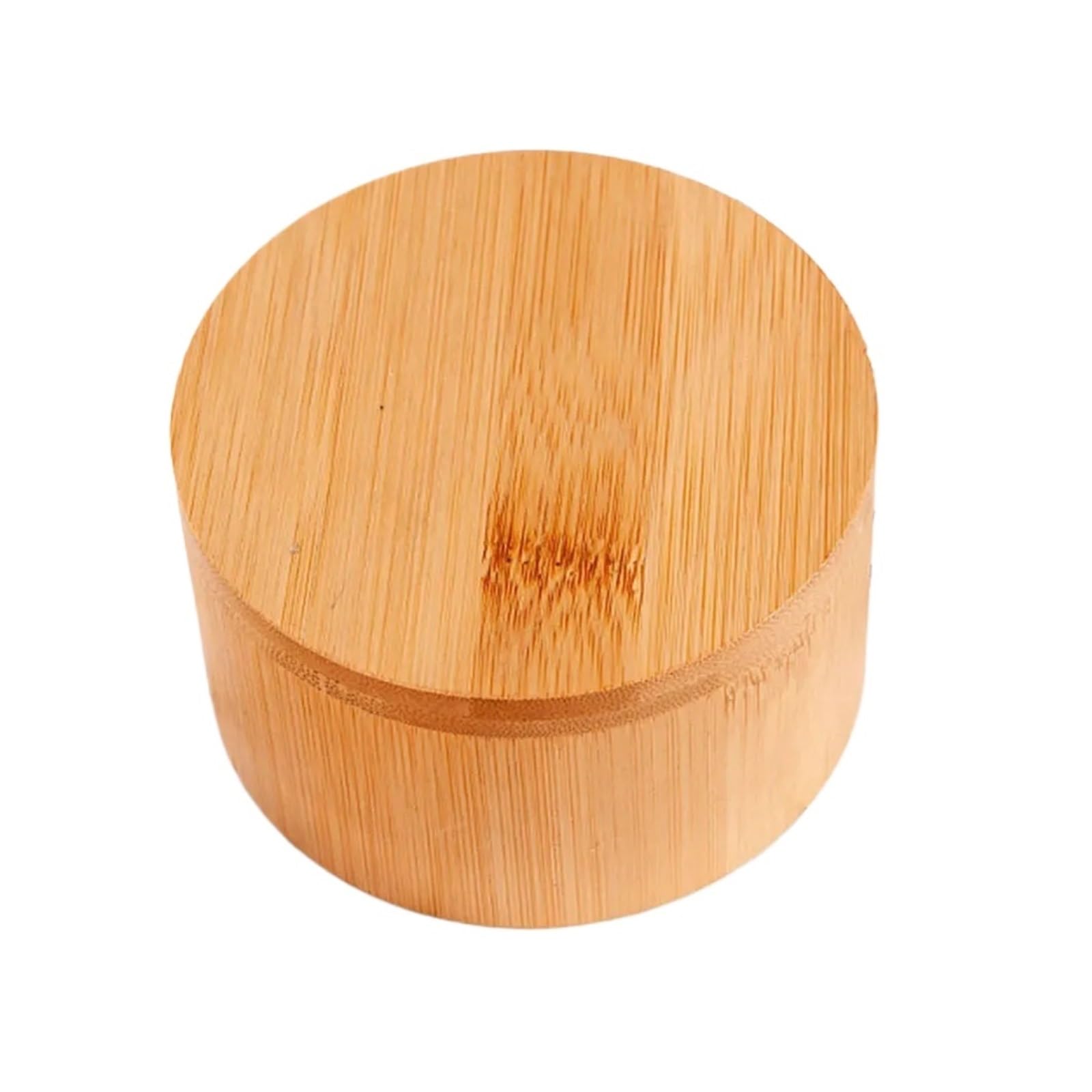 Generisch Bambus-Salzkeller mit magnetischem Drehdeckel, kleines Gewürz for Aufbewahren von Pfeffer, Zucker, Kräutern(Small)