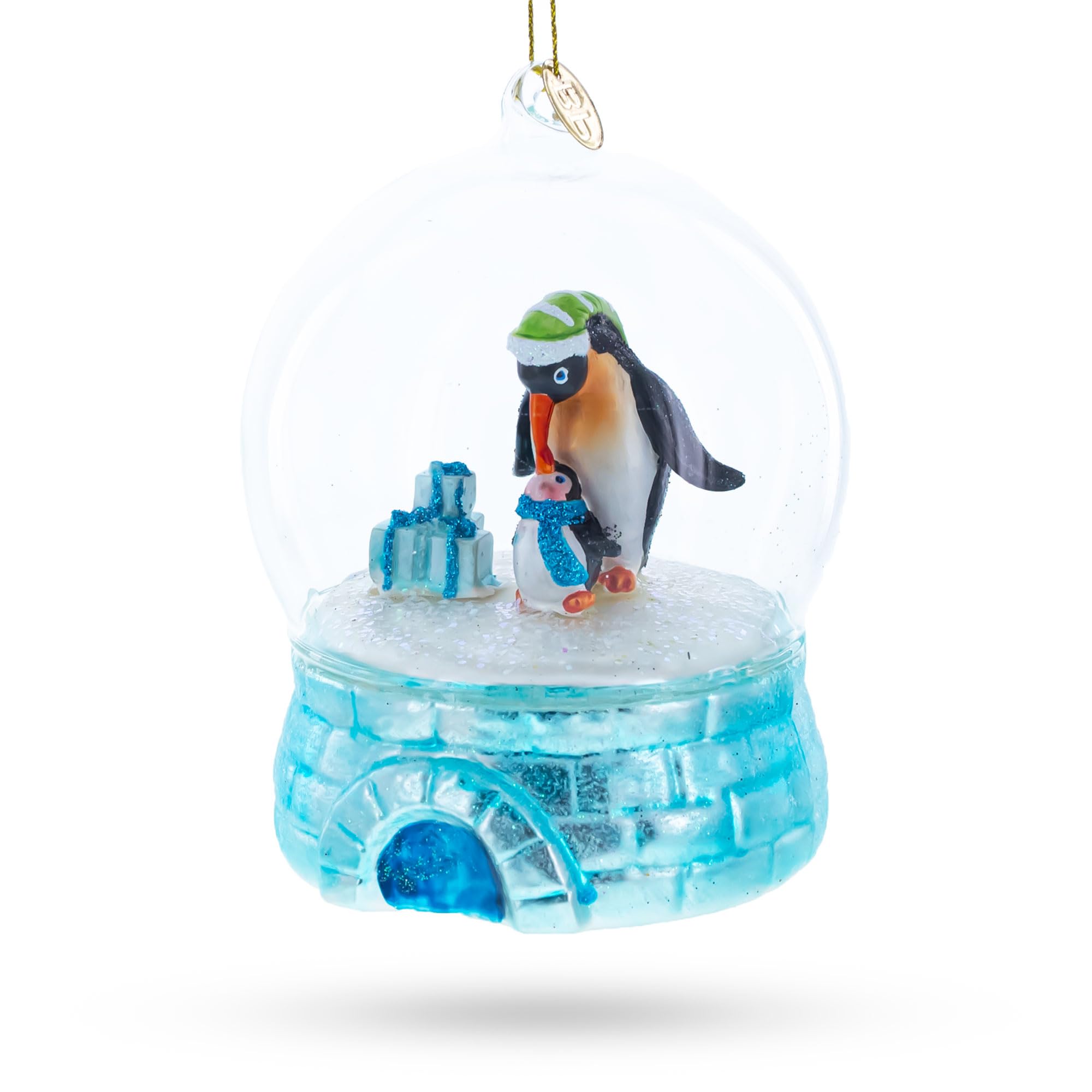 Amazon.co.jp: BestPysanky ペンギン イグルー ドーム 吹きガラス