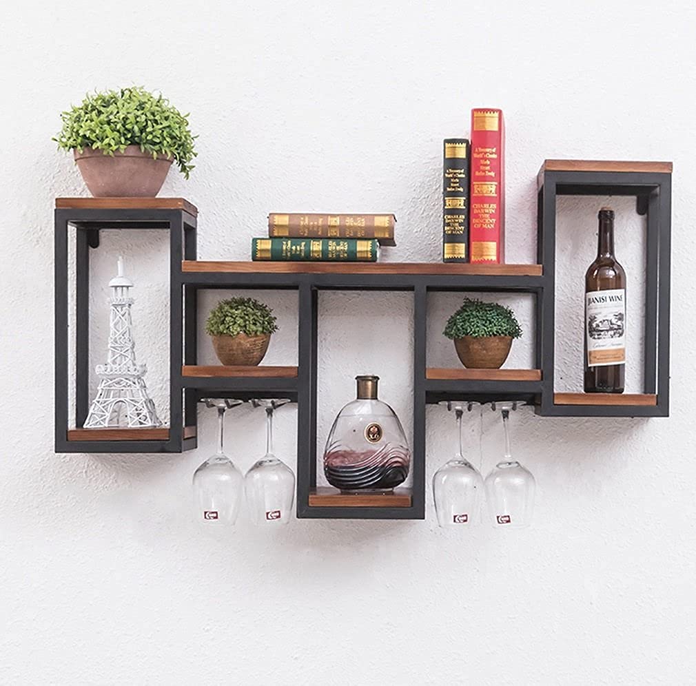 Étagère murale en fer 106x44cm pour rangement de cuisine