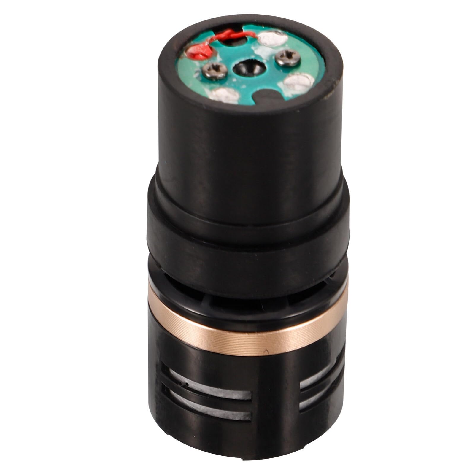 Dynamic Microphone Capsule Replacement Core, Clear Sound for Ktv, Studio, Concerts, Compatible with Most Audio Devices, Black, 2.44*1.18*1.18 Inch