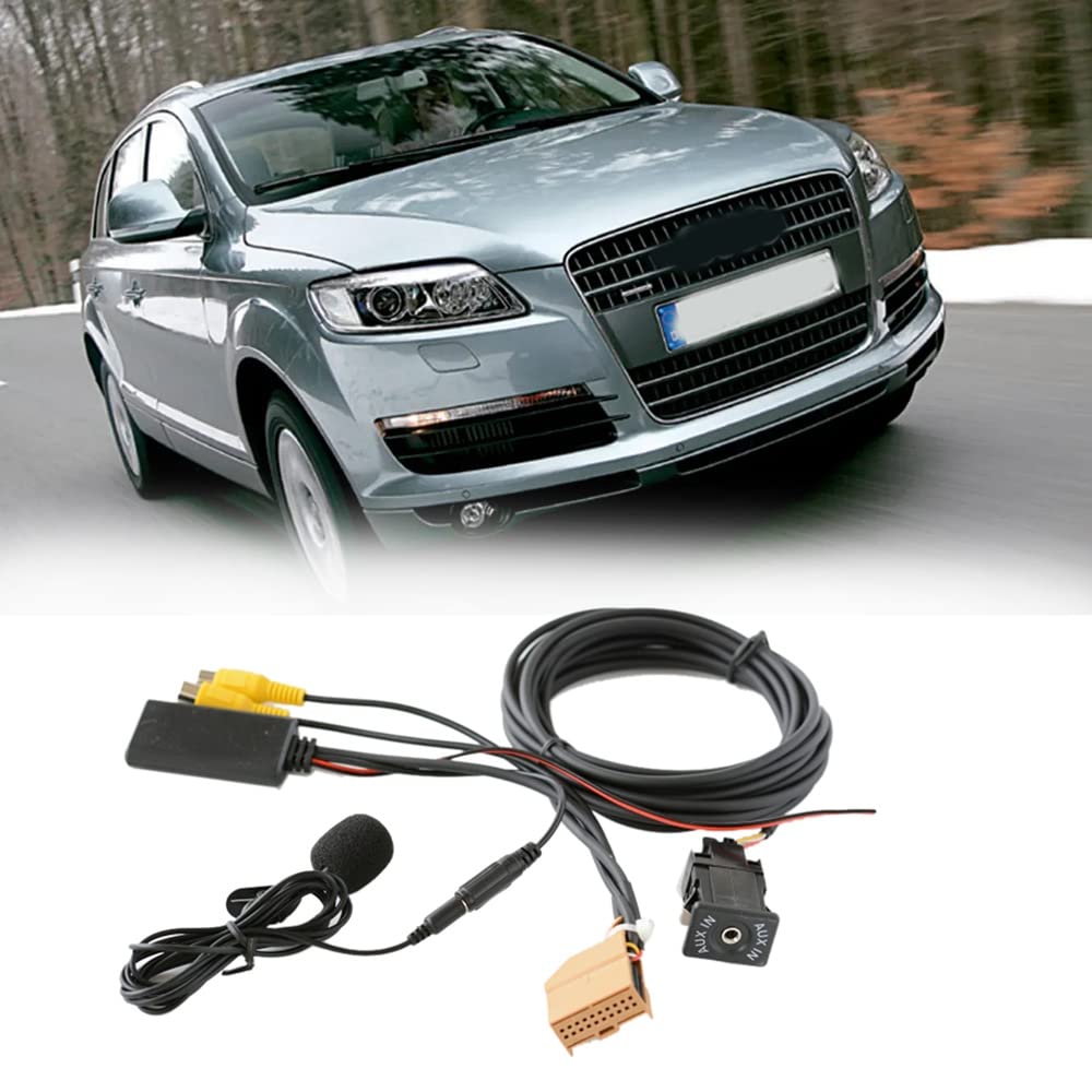 12V MMI 2G Auto Bluetooth AUX Adattatore Musica Audio Mic per A6 A8 2006-2008 J523