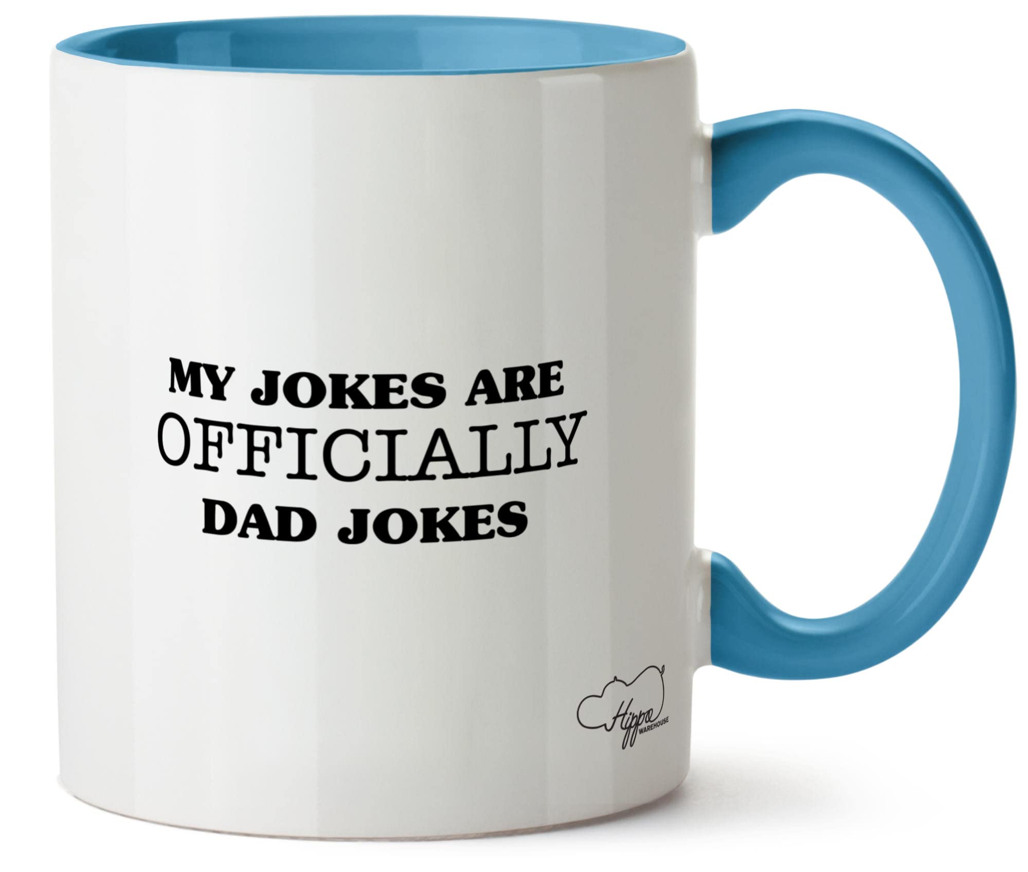 Hippowarehouse My Jokes are Officially dad Jokes Printed Mug Various Colour Options Ceramic Cup Kitchenware 11oz