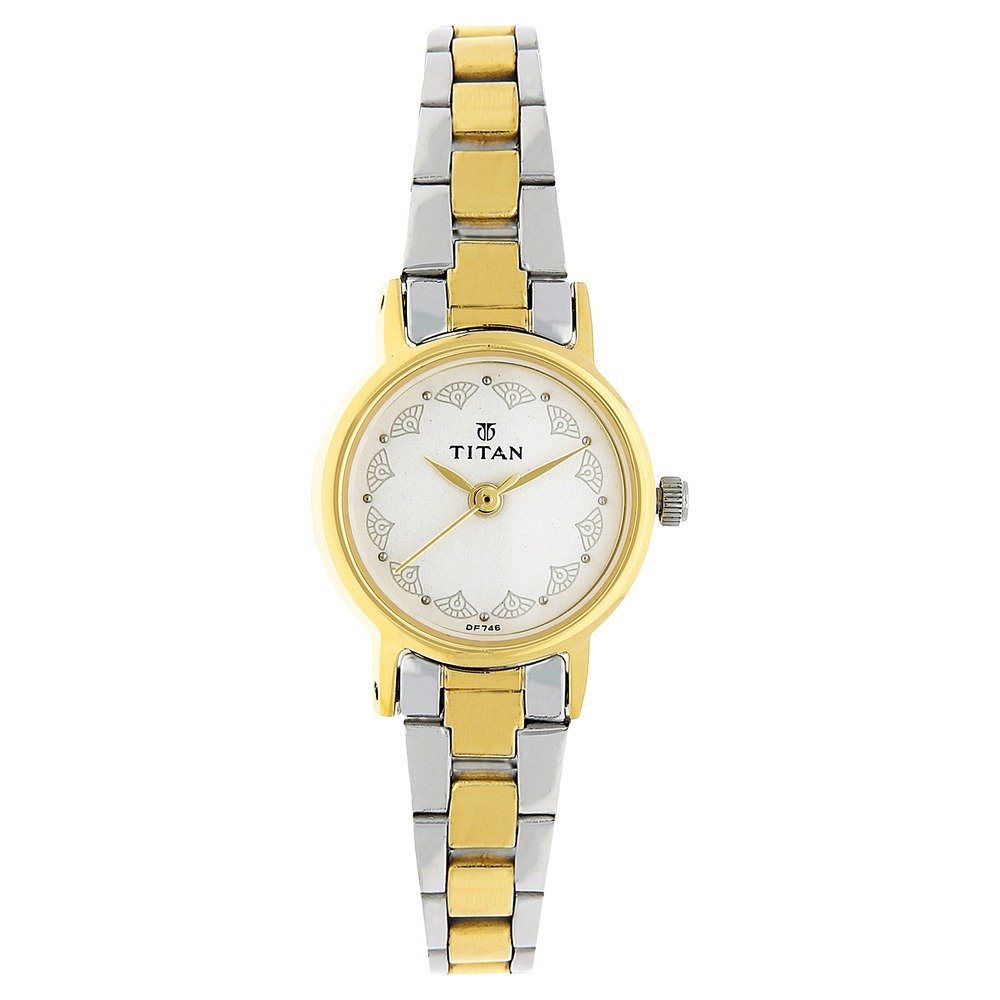 Titan Quartz Analog White Dial Stainless Steel Strap Watch for Women-NS917BM01 (B01CM9GH6W) Amazon Price History, Amazon Price Tracker