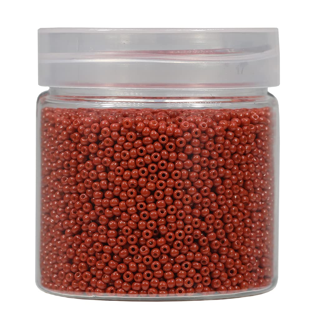 Bala&Fillic Coffe Size 2Mm Round Seed Beads 10000Pcs/110 Grams In Box 12/0 Small Craft Seed Beads For Making Jewelry Earring Bracelets Necklace (Coffe)