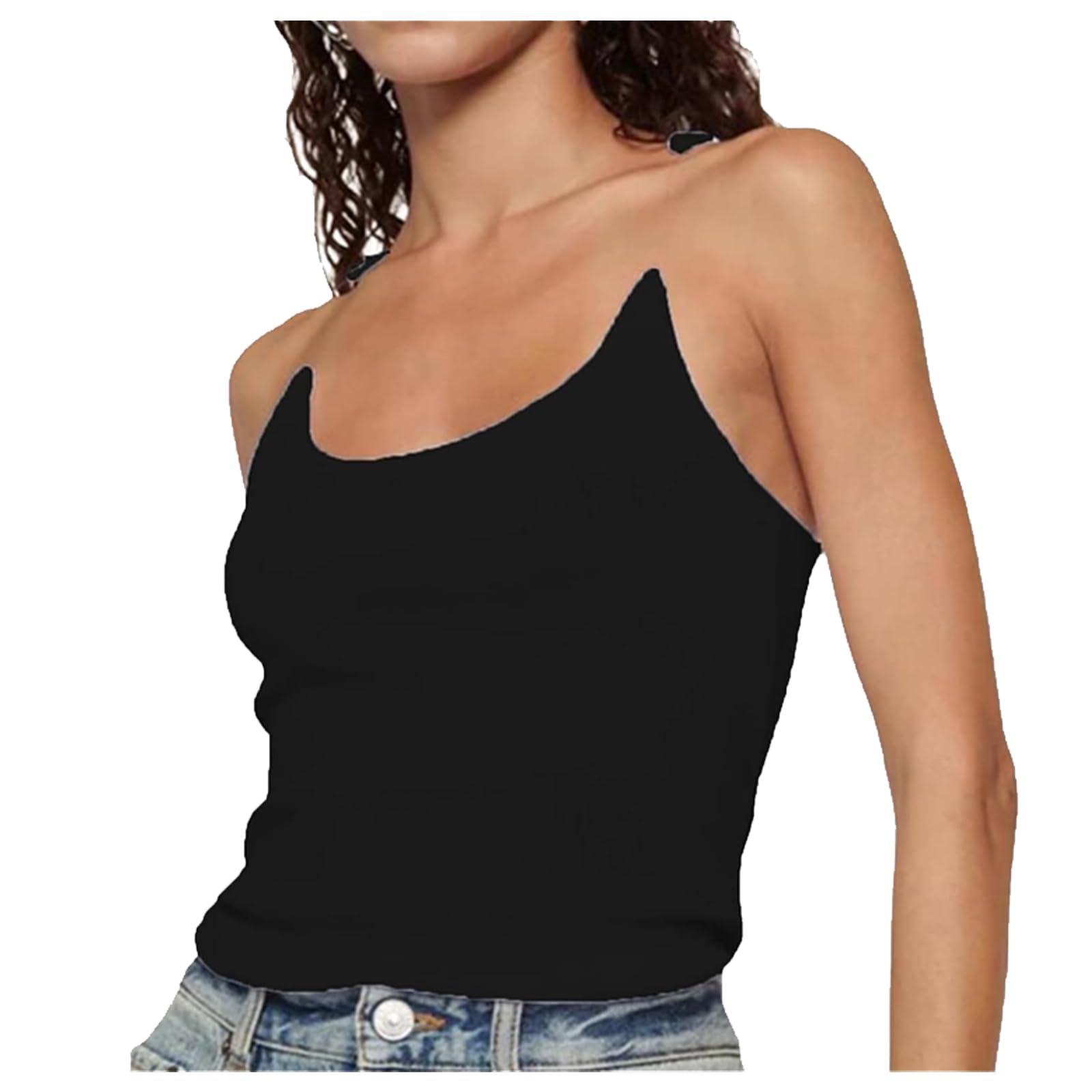 Luvette Tank, Invisible Strap Tank Top, Invisible Strap Tank Top for Women, Ribbed Invisible Tank Top