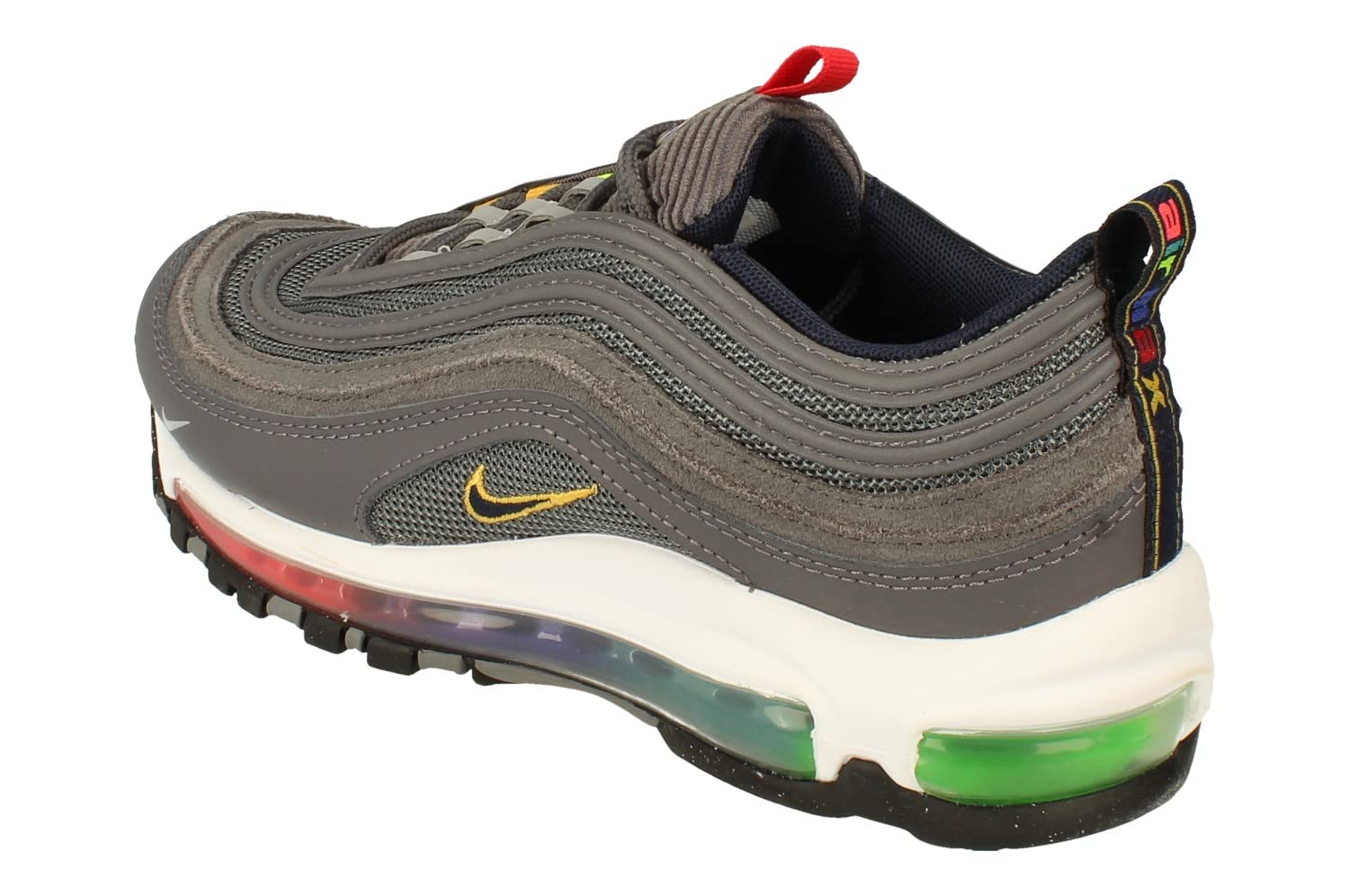 Nike Air Max 97 EOI GS Running Trainers DD2002 Sneakers Shoes (UK 6 US 6.5Y EU 39, Light Graphite Obsidian Black 001)