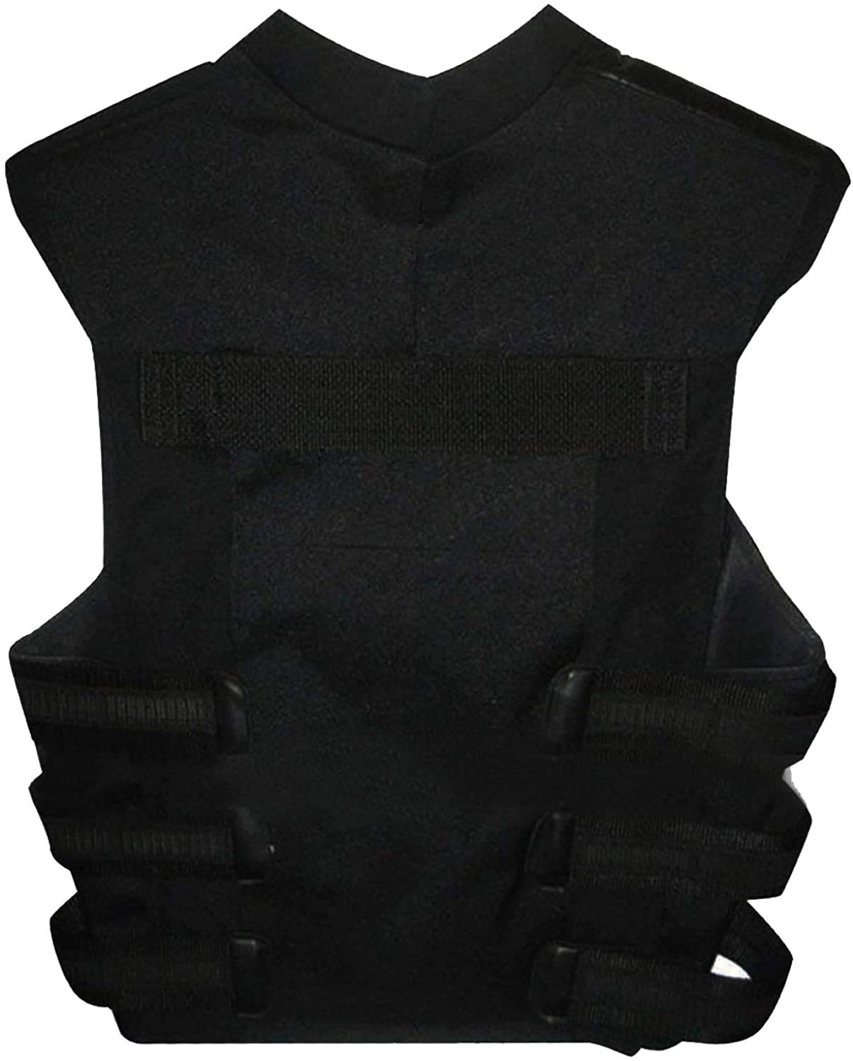 Gilet da uomo Punisher Jon Bernthal in ecopelle di cotone nero | Gilet tattico da moto nero con logo teschio