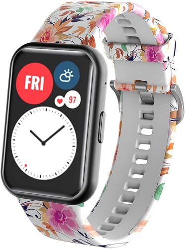 Miniatura 2 de Correa de repuesto para Huawei Watch Fit Band, de silicona suave, compatible con Huawei Watch Fit Smart Watch