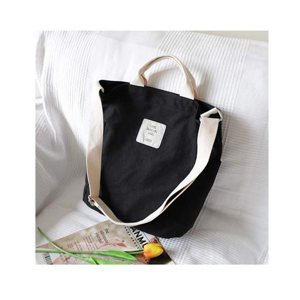 Sac à Main Femme en Toile Rose Sacs à Provisions Grande Capacité Fourre-tout Porté Épaule