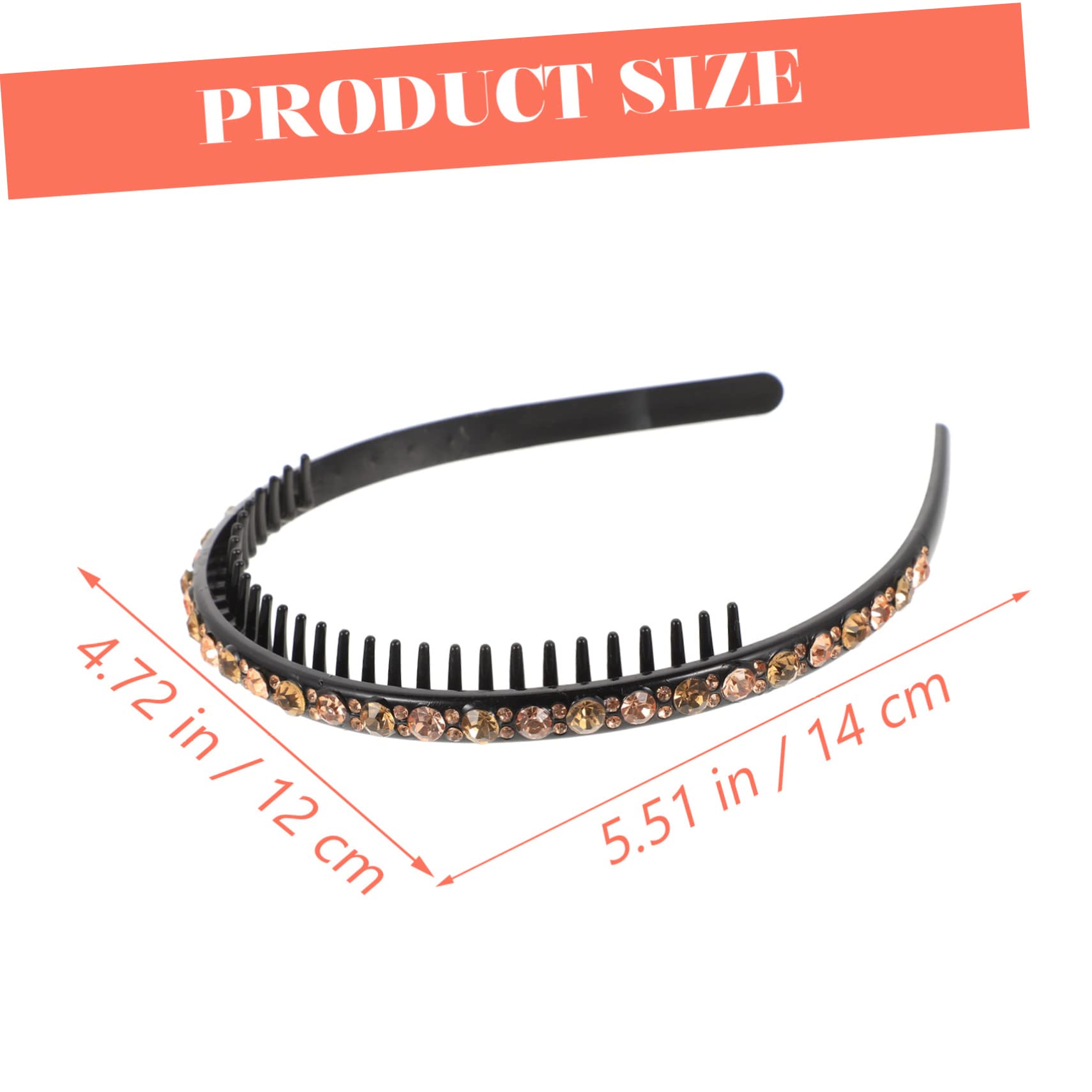 Ipetboom 16piezas Diademas De Rhinestone Para Cabello Accesorios Elegantes y Resistentes Para Hogar Diseño Dientes Para Mayor Sujeción Para Maquillaje y Cuidado Facial