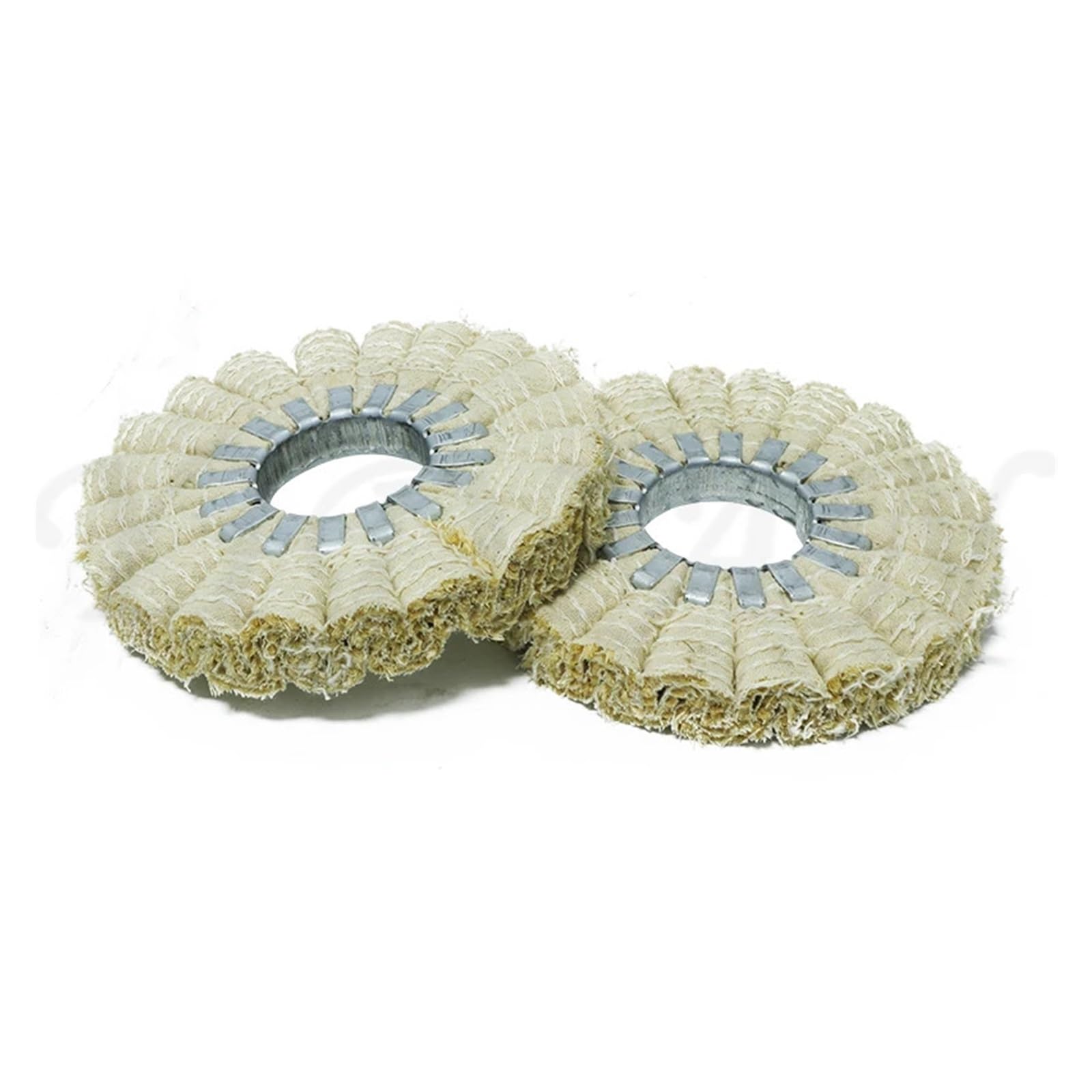2 Ruedas de Pulido de 150 x 50 x 20 mm for maquinaria de carpintería de Primera Calidad con Rueda de Pulido de sisal de Acero for máquinas de encolado de Bordes
