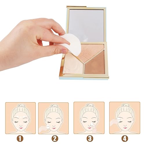 Miniatura 6 de 50 esponjas de maquillaje redondas blancas para maquillaje facial, esponja cosmética, almohadilla de espuma redonda, maquillaje de belleza,