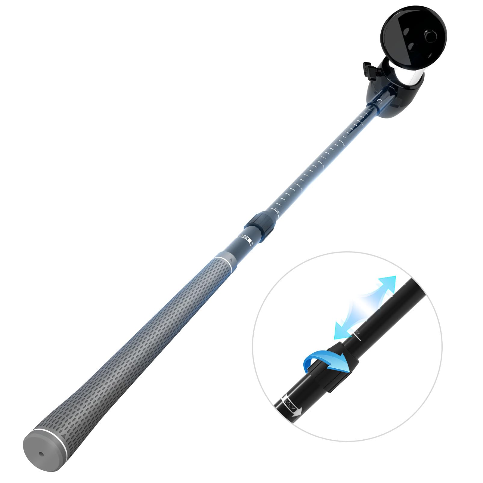 SecureLock VR Golf Club Attachment - Easy-to-Install Adjustable Anti-Throw Design with Enhanced Grip, Compatible with Meta Quest Oculus 2/3/3s/Pro & Oculus (Right-Hand Only)