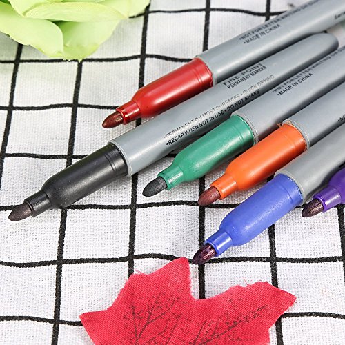 TOPINCN 6 Teile/satz Tattoo Filzstift, Tattoo Kennzeichnung Scribe Pen Chirurgische Haut Marker Stift Scribe Werkzeug für Make-Up Persönliche Zubehör MEHRWEG VERPACKUNG