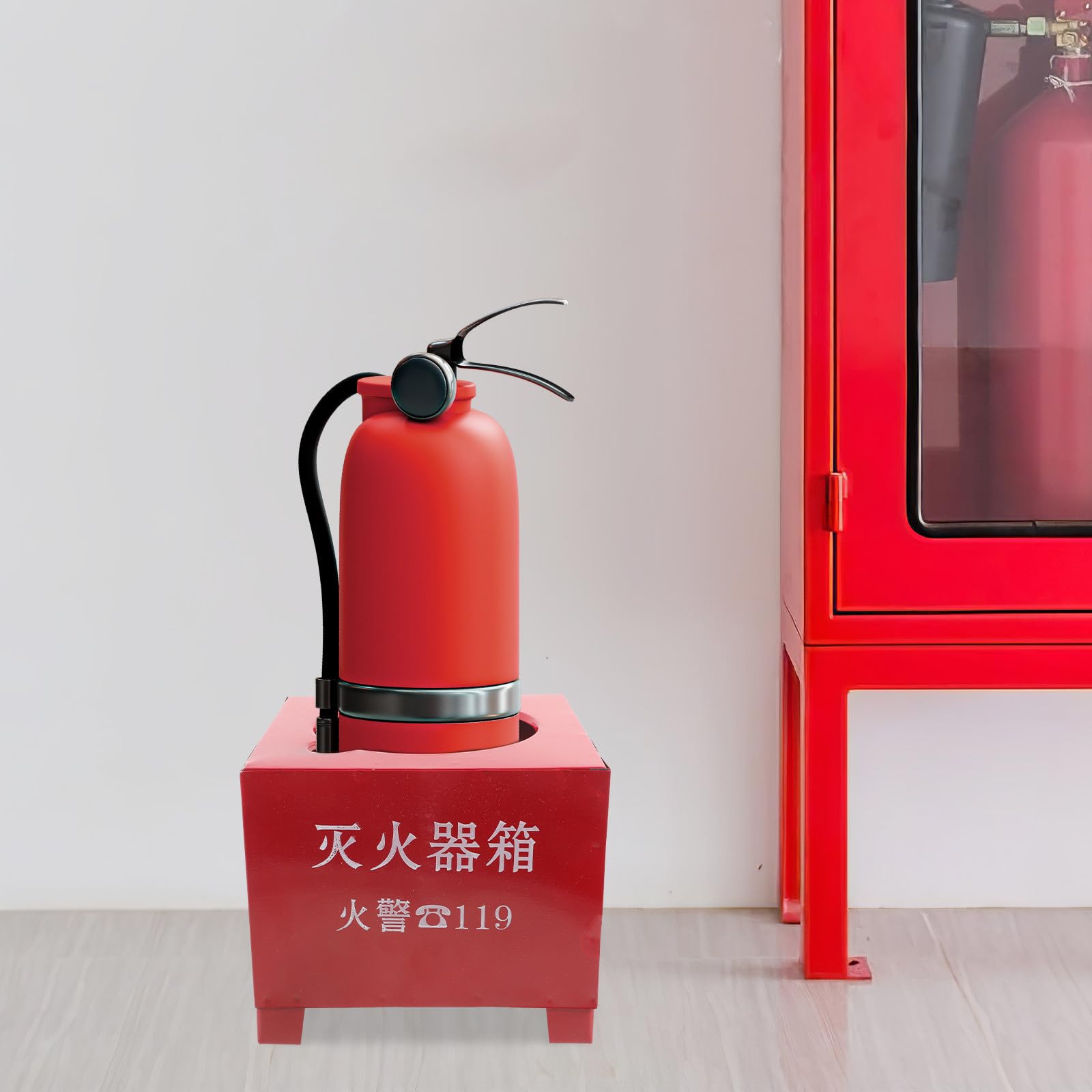Genérico Base Fuerte o Incendios para de Extintor de Hierro en Capacidad Rojo de 2-4kg, Soporte y Práctico para Montaje Seguro Hogar Industria